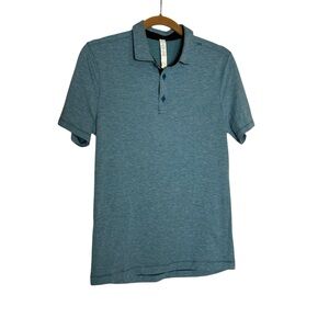 Lululemon Men’s Blue Short Sleeve Polo Shirt Size Small